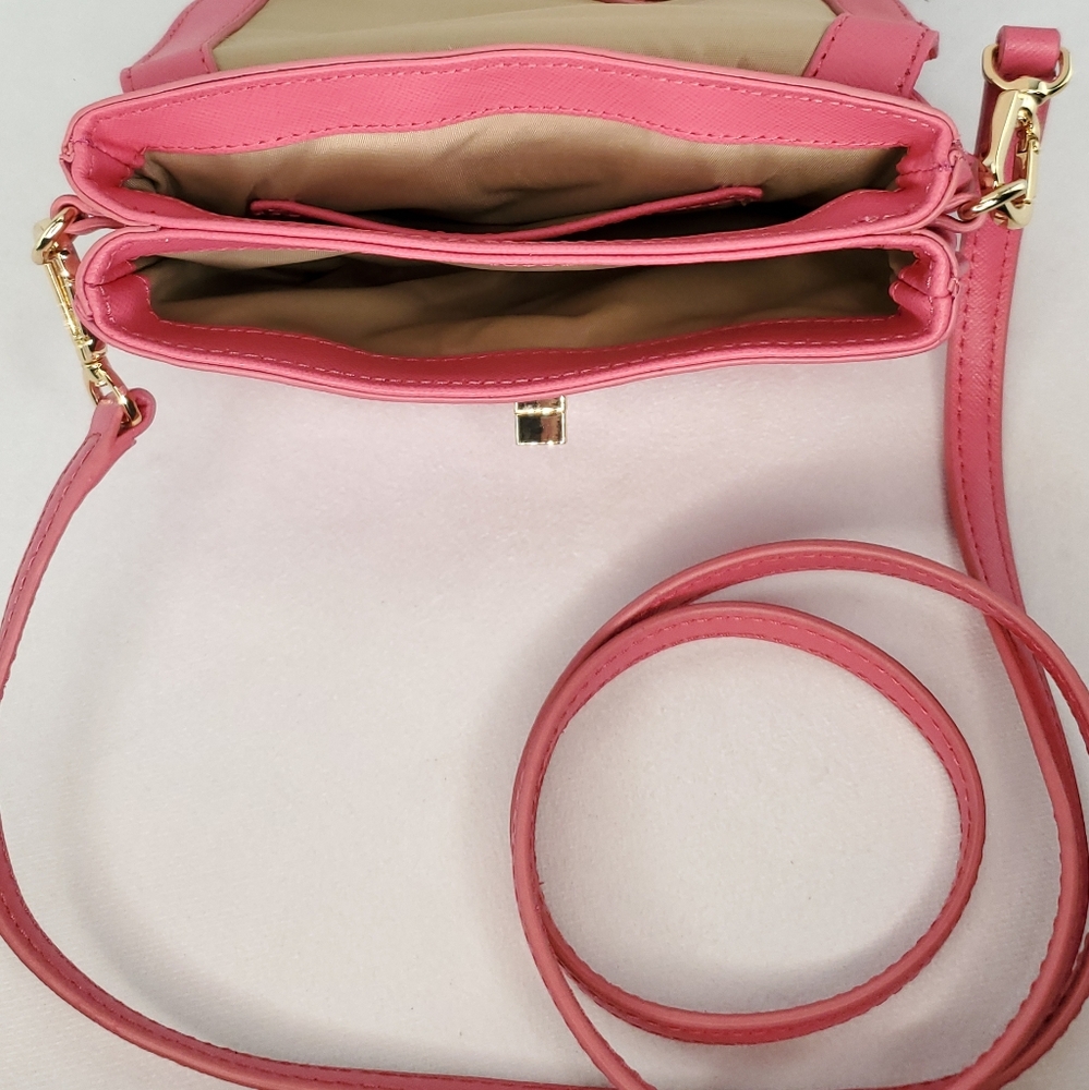 AUTHENTIC TORY BURCH Pink Robinson Mini Crossbody - Picture 12 of 15